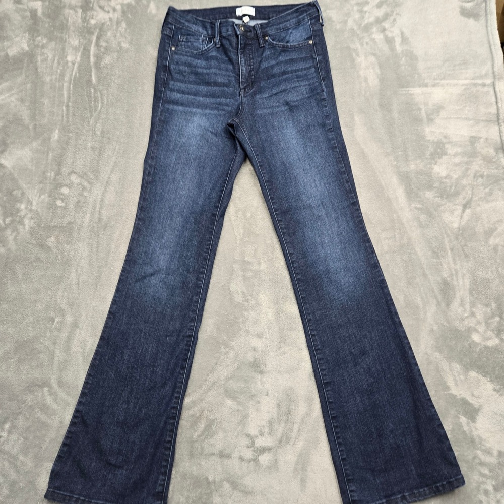 Jessica Simpson Dark Wash Flare Leg Jeans Womens Size 4/27 High Rise Denim